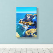 Rustige Wilde Natuur aan het Strand  Canvas Afdruk (Insitu (Houten vloer))