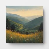 Rustige wildernis - Schilderachtig weide en bergmu Fotoplaat (Voorkant)