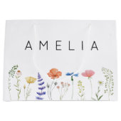 Rustige Wildflower Bridesmaid Groot Cadeauzakje (Voorkant)
