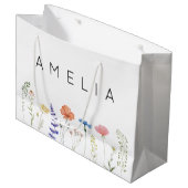 Rustige Wildflower Bridesmaid Groot Cadeauzakje (Voorkant Gekanteld)