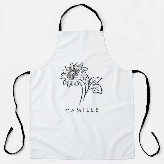 Rustige Wildflower Bridesmaid Schort (Voorkant)