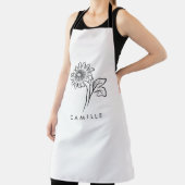 Rustige Wildflower Bridesmaid Schort (Insitu)