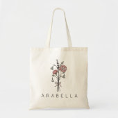Rustige Wildflower Bridesmaid Tote Bag (Voorkant)
