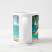 Rustige Windsurf Scene Grote Koffiekop (Achterkant)