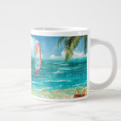 Rustige Windsurf Scene Grote Koffiekop (Rechts)