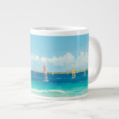 Rustige Windsurf Scene Grote Koffiekop (Voorkant rechts)