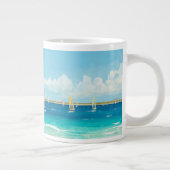 Rustige Windsurf Scene Grote Koffiekop (Rechts)