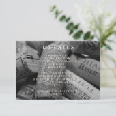 Rustige Wine Cork Wedding Reception - kaart (Staand voorkant)