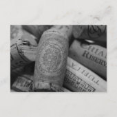 Rustige Wine Cork Wedding Reception - kaart (Achterkant)