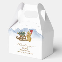 Rustige Winter Berg Slee Baby Shower 