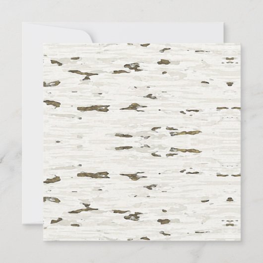 Rustige Winter Bos | Laat het Sneeuwen Vogel Feestdagenkaart (Achterkant)