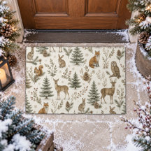Rustige winter boslandschap dieren