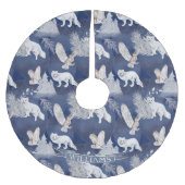 Rustige Winter Fox & Owl kerstcadeau Kerstboom Rok (Voorkant)