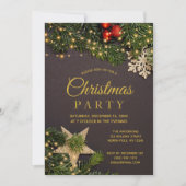 Rustige Winter Holiday verlicht kerstfeest Kaart (Voorkant)