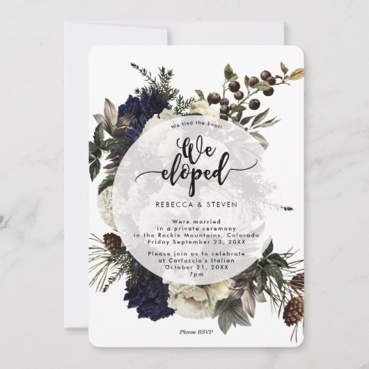 rustige winter stak de knoop die we op uitnodiging (Voorkant)