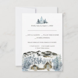 Rustige Winterberg RSVP met maaltijdkeuze Kaartje