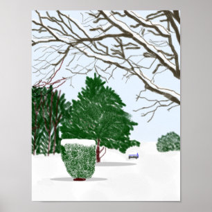 Rustige winterdag Poster