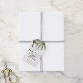 Rustige winterdenbomen baby shower dank je fav cadeaulabel (Met Touw)