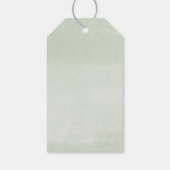 Rustige winterdenbomen baby shower dank je fav cadeaulabel (Achterkant)