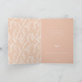 Rustige Winterdraai Blush roze Feestdagen Kaart (Binnen)