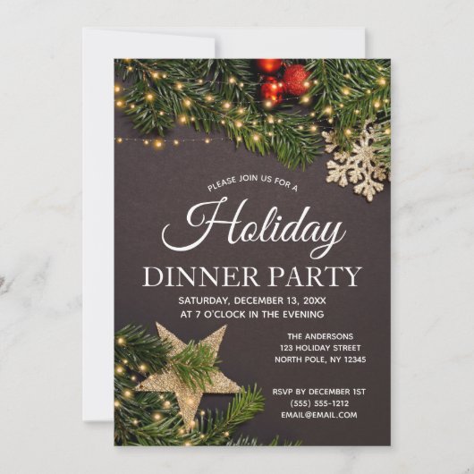 Rustige winterfeestdag lichte sinusappel kaart (Voorkant)