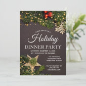 Rustige winterfeestdag lichte sinusappel kaart (Staand voorkant)