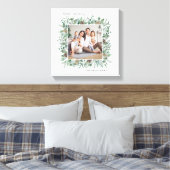 Rustige Wintergroen Merry Christmas Foto Canvas Afdruk (Insitu (Slaapkamer))