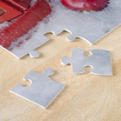 Rustige Winterlantaarns kerstFeestdagen sneeuw Legpuzzel (Zijkant)