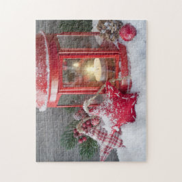 Rustige Winterlantaarns kerstFeestdagen sneeuw Legpuzzel