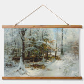 Rustige wintermiddag door William Bliss Baker Hangend Wandkleed (Voorkant)
