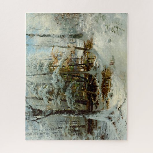 Rustige wintermiddag door William Bliss Baker Legpuzzel (Verticaal)