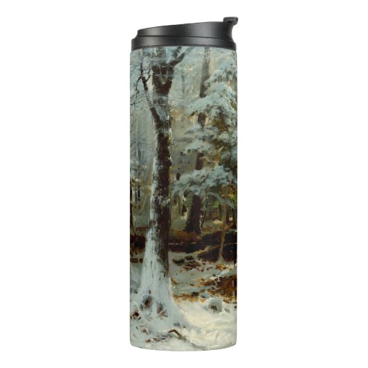 Rustige wintermiddag door William Bliss Baker Thermosbeker (Gedraaid links)