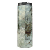 Rustige wintermiddag door William Bliss Baker Thermosbeker (Achterkant)