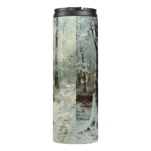 Rustige wintermiddag door William Bliss Baker Thermosbeker (Achterkant)