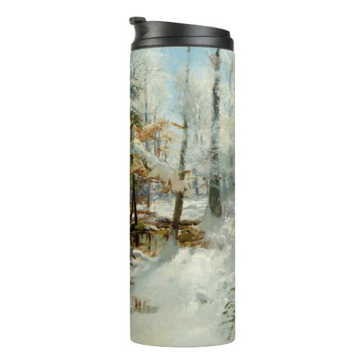 Rustige wintermiddag door William Bliss Baker Thermosbeker (Geroteerd rechts)