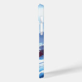 Rustige winternacht in een met sneeuw bedekt dorp Case-Mate iPhone case (Achterkant / Links)