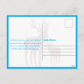 Rustige winternacht rendieren Kerstmis Feestdagenkaart (Achterkant)