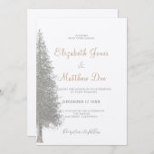 Rustige winterpijnboom in het bosgebergte kaart (Voorkant / Achterkant)