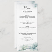 Rustige winterpine - kerstfeest-avondeten menu (Voorkant / Achterkant)