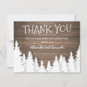 Rustige winterpine met hout - Hartelijk dank (Voorkant)