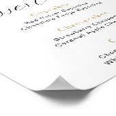 Rustige winterpines Dessert Bar, bord Poster (Hoek)