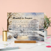 Rustige winterscène: Kensington Gardens Acryl Bord (Huwelijk)