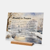 Rustige winterscène: Kensington Gardens Acryl Bord (Hoek)