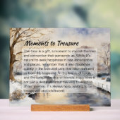 Rustige winterscène: Kensington Gardens Acryl Bord (Neutraal)