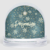 Rustige winterschoudersterren, sneeuwvlokken, voge sneeuwbol (Achterkant)