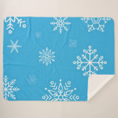 Rustige Winterstemming Sherpa Deken (Voorkant (horizontaal))