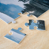 Rustige wintervakantie legpuzzel (Zijkant)