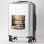 "Rustige wintervakantie" Sticker (Koffer)