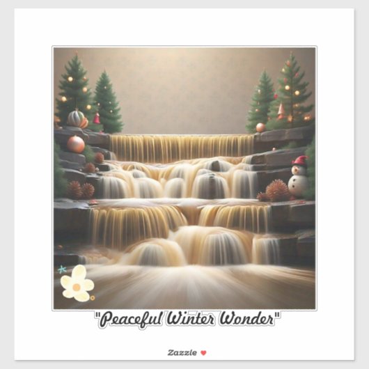 "Rustige wintervakantie" Sticker (Vel)