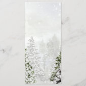 rustige winterwonderland - trouwmenukaarten menu (Achterkant)